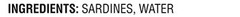 Ocean Prince Sardines in Water, 4.25-Ounce Cans (Pack of 12) (packaging may