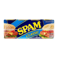 SPAM Classic 12 oz 8 Pack Canned Meat Lunch Shelf-Stable Protein Food