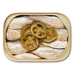 Gourmet Wild Caught Sardines in Extra Virgin Olive Oil, Spicy Jalapeno, 12 Pack