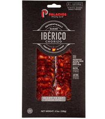 All-Natural Sliced Ibérico Chorizo – Premium Spanish Sausage, Gourmet Snack