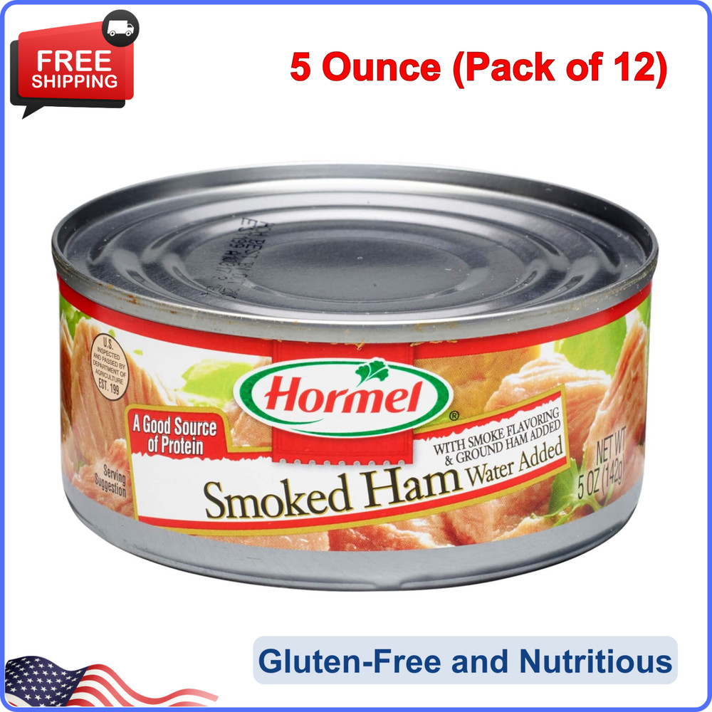 HORMEL Canned Ham, Smoked, 5 Ounce (Pack of 12) – Perfect For Quick Tasty Meal