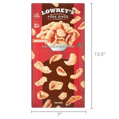 Microwave Pork Rinds Original Flavor Crunchy Low Carb Snack 1.75oz 18 Pack