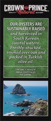 Smoked Oysters in Olive Oil, Hand Packed Cans, 3 Ounce, 6-Pack