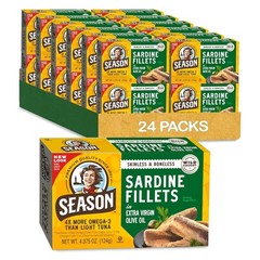 Sustainable Wild Caught Sardines in Olive Oil – High Protein Keto Snack, 24-Pack