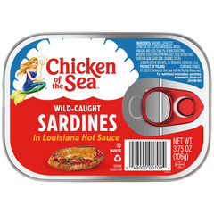 Wild Caught Sardines in Water, 3.75 Oz Cans, 18-Count – High Protein Nutritional