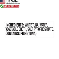 StarKist Solid White Albacore Tuna in Water 5oz Can 4-Pack Healthy Snack FROM US