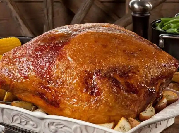 (1) 13 Pound – 15 Pound Whole Smoked City Ham Unsliced Bone-In