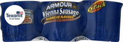 Star Vienna Sausage, Barbecue Flavored, Canned Sausage, 4.6 Oz (Pack of 6)