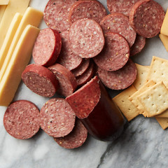 Hickory Farms Beef Summer Sausage & Cheese Medium Gift Box | Gourmet Food Gift