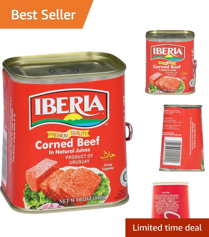 Delicious 12 oz Corned Beef in Natural Juices – Gluten-Free & Versatile