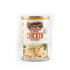 Canned Meat Chicken Long Term Food Storage, camping 4 Cans 14.5 oz Lehman’s