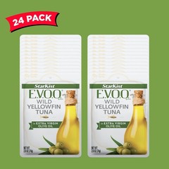 StarKist E.V.O.O. Yellowfin Tuna in Extra Virgin Olive Oil, 2.6 Oz, Pack of 24