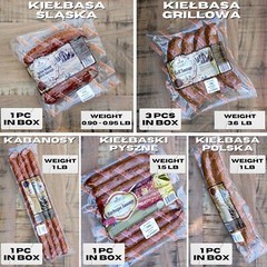 KIELBASA BOX – Polish Sausage Kabanos, Slaska, Bbq, Smoked, Grill, Mustard Free