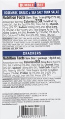 Snack On The Run! Protein Pack, 8g per Box – Rosemary, Garlic, Sea Salt Tuna …