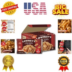 Bacon Curls Microwave Pork Rinds Chicharrones, , 1.75 Ounce Pack of 6
