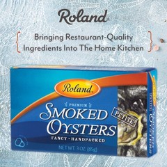 Petite Smoked Oysters in Oil – Wild Caught, 3 Oz Tin, Pack of 10