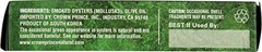 Crown Prince Natural Smoked Oysters in Olive Oil 3oz Non-GMO High Quality
