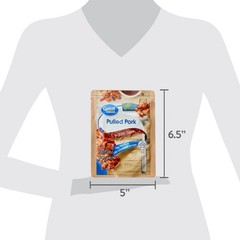 3-Pack Great Value Pulled Pork in BBQ Sauce, 2.6 oz Pouches
