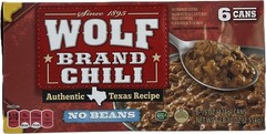 Wolf Brand No Beans Chili, 15 Ounce Cans (Pack of 6)