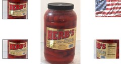 Herb’s 39 Count Beef & Chicken Pickled Sausages in Spicy Vinegar – 1 Gal.