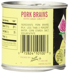 Rose Pork Brains with Milk Gravy 5 Ounce Cans (4 Per Pack)