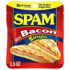 Spam🍳Single Bacon 🥓 2.5 Ounce Pouch (Pack of 12)