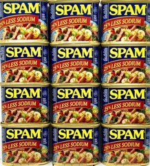 Spam 25% Less Sodium Luncheon Meat 12 oz ( Pack of 12)~9/2025
