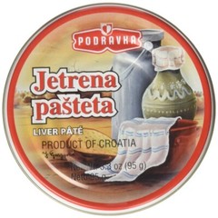 Pack 2 Pork Liver Pate Podravka 95g x 2