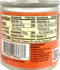 Libby’s Vienna Sausage Chicken, Beef, Pork in Barbecue Sauce 4.6 oz (Pack of 2)