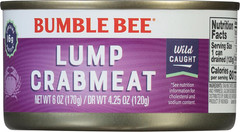 Lump Crab Meat, 6 Oz Can – 14G Protein & 1G Carb per Serving – Wild Caught, Smal