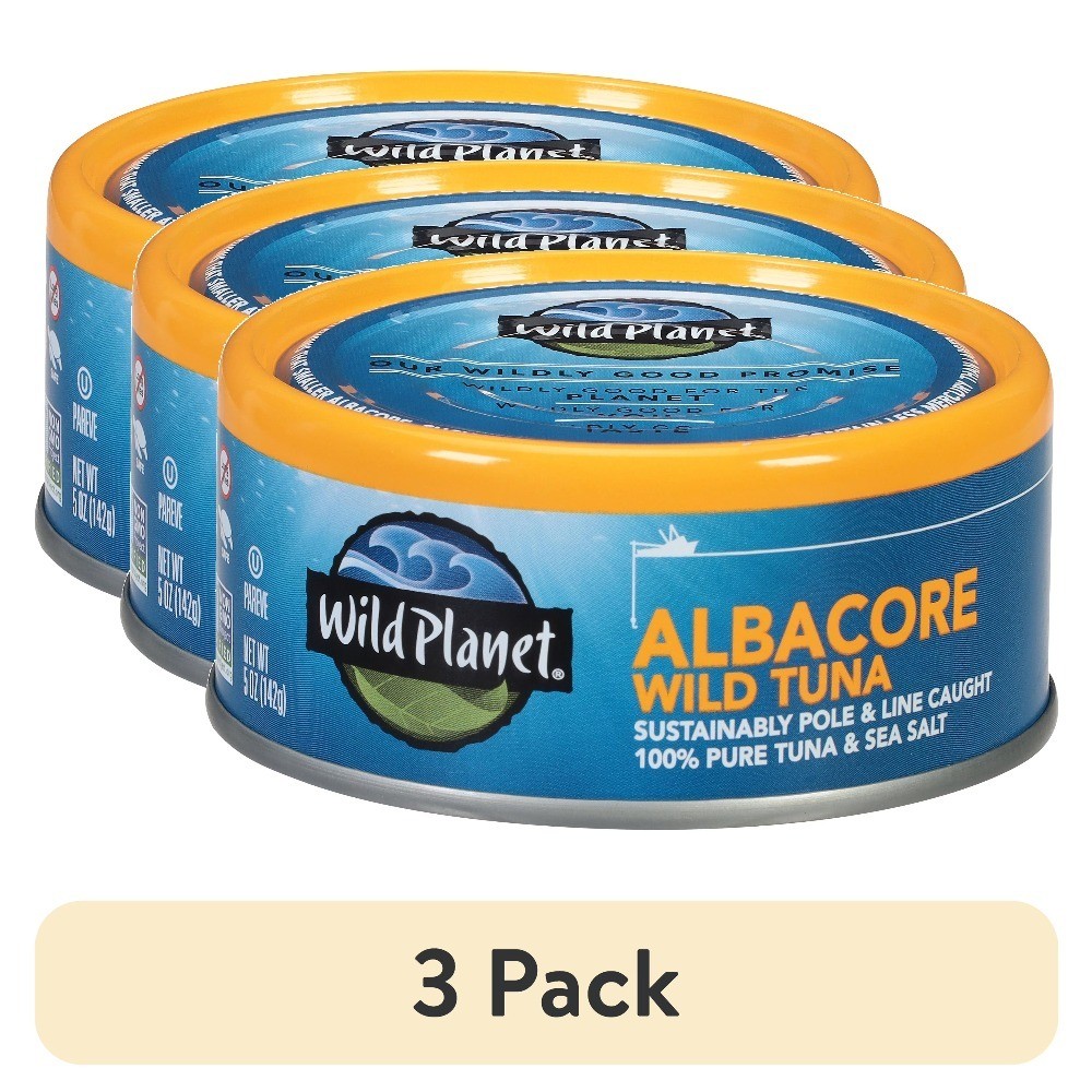 Wild Caught Albacore Tuna in Sea Salt 5 oz Cans Pack of 3