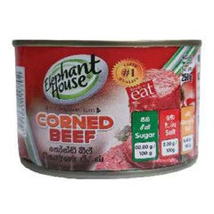 MRE Elephant House Canned Beef With Corn 250 g From Sri Lanka Free Shipping