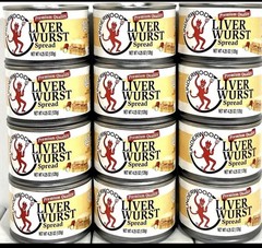 Underwood Premium Quality Liver wurst Spread 4.25oz ( Pack of 12 ) New