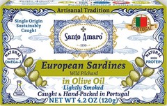 Artisanal Sardines 12pk Olive Oil, Wild Caught Portugal, 21g Protein, Paleo Diet