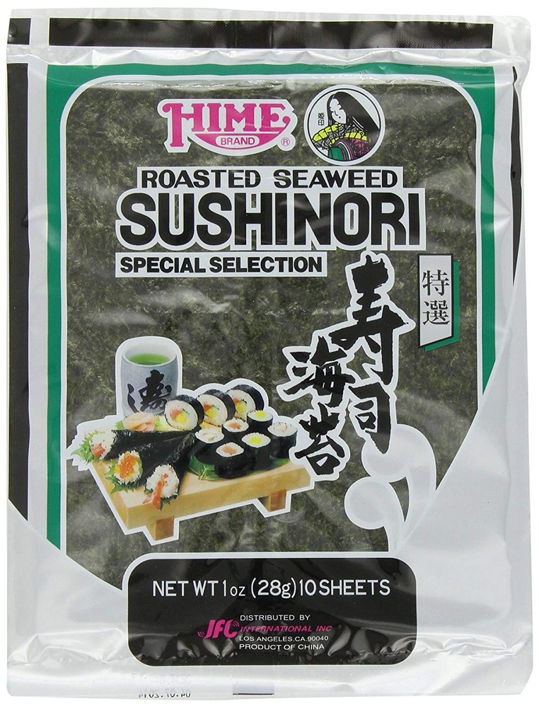 Hime Seaweed Sushi Nori, 10 Sheets, 1 Ounce