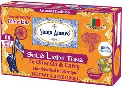 6 Pk: Santo Amaro Pole & Line Wild Tuna Fillets in Virgin Olive Oil – CURRY