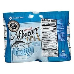 Member’s Mark Solid White Albacore Tuna, 5 Ounce (Pack of 8) (4 Pack)
