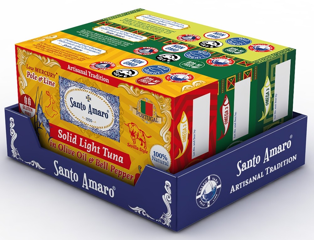 Santo Amaro 3 Flavor Variety Pole & Line Wild Tuna Fillets in Virgin Olive Oil