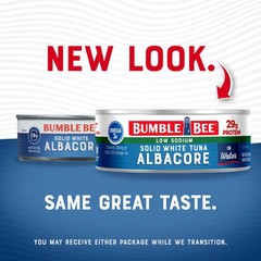 Low Sodium Albacore Tuna in Water, 5 oz Can Pack of 12 – High Protein,
