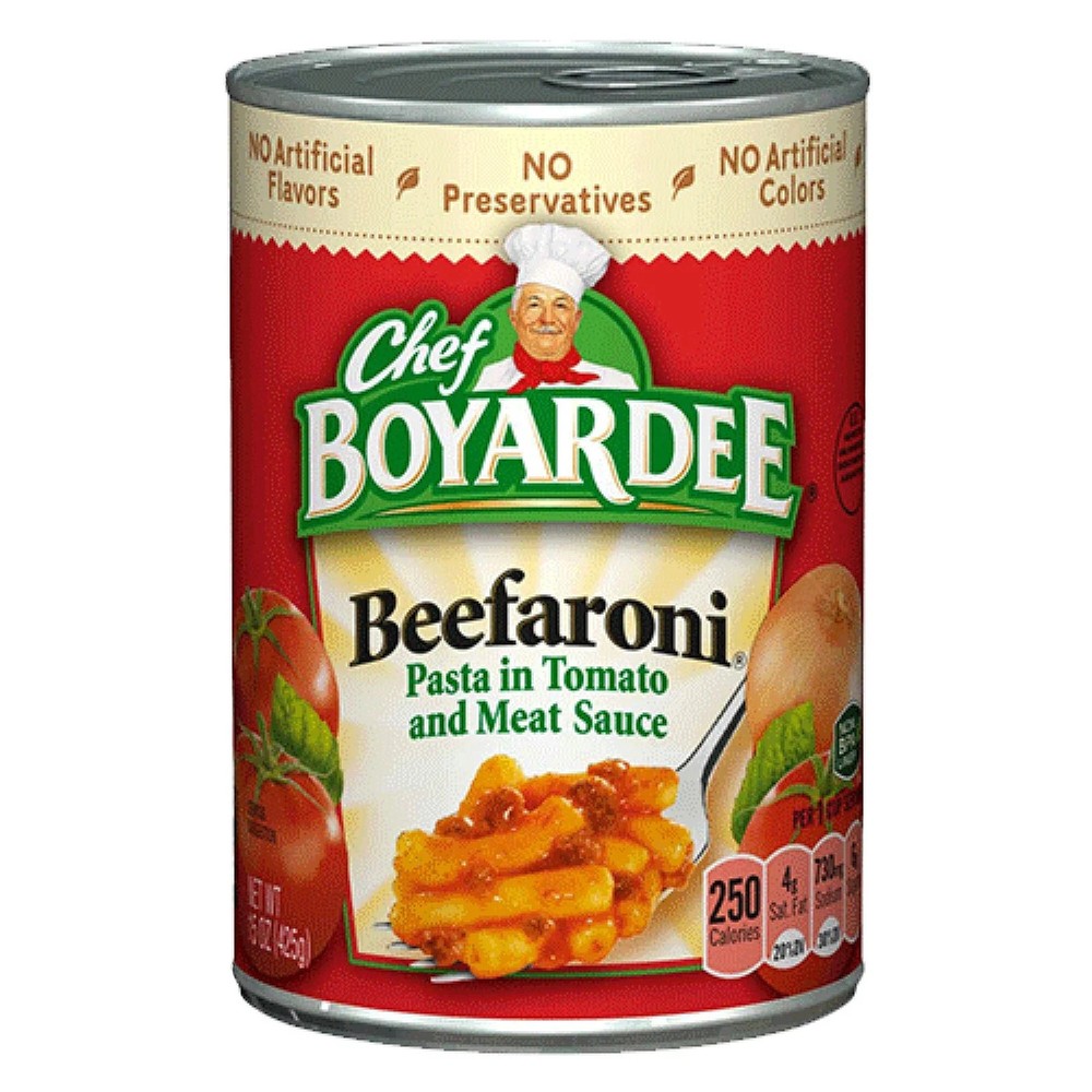Chef Boyardee, Beefaroni, 15oz Can (Pack of 4)