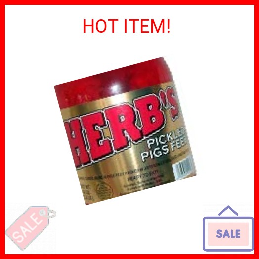 Herb’s Pickled Pigs Feet 40 oz 1/2 Gallon