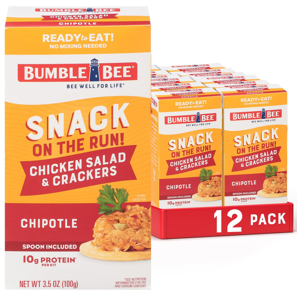 Snack On The Run Chipotle Chicken Salad with Crackers Kit, 3.5 oz (Case of 12) –