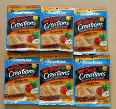 Lot of 6 StarKist Beef Creations Sloppy Joe Package 2.6oz Best Buy 3/19/2027 NIP