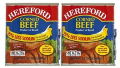 Hereford Corned Beef 25% Less Sodium 2 Pack