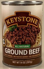 Keystone Meats All Natural 🇺🇸USA Made Canned Beef, Ground, 14 Oz – Pack of 12