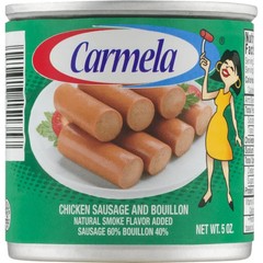 Carmela Chicken Sausage, Ready to Eat, 5 oz Cans, Pack of 6