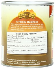 4 Pack Keystone Meats All Natural Canned Beef, 28 Ounce – Long Term Storage Food