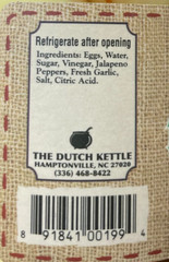 The Dutch Kettle Pickled Jalepeno Eggs & Red Hot Smoked Polish Sausage | 2-Pack