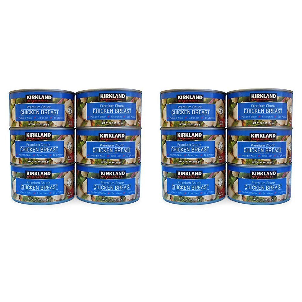 Kirkland Signature Premium Chunk Chicken Breast Packed in Water, 12.5 Ounce