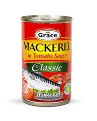 Grace Mackerel in Tomato Sauce 5.5 oz Tin 4 pack